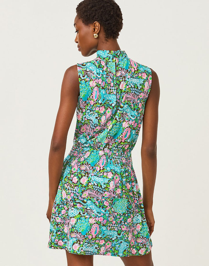 Sherah Skirted Romper - Multi Royal Zoo