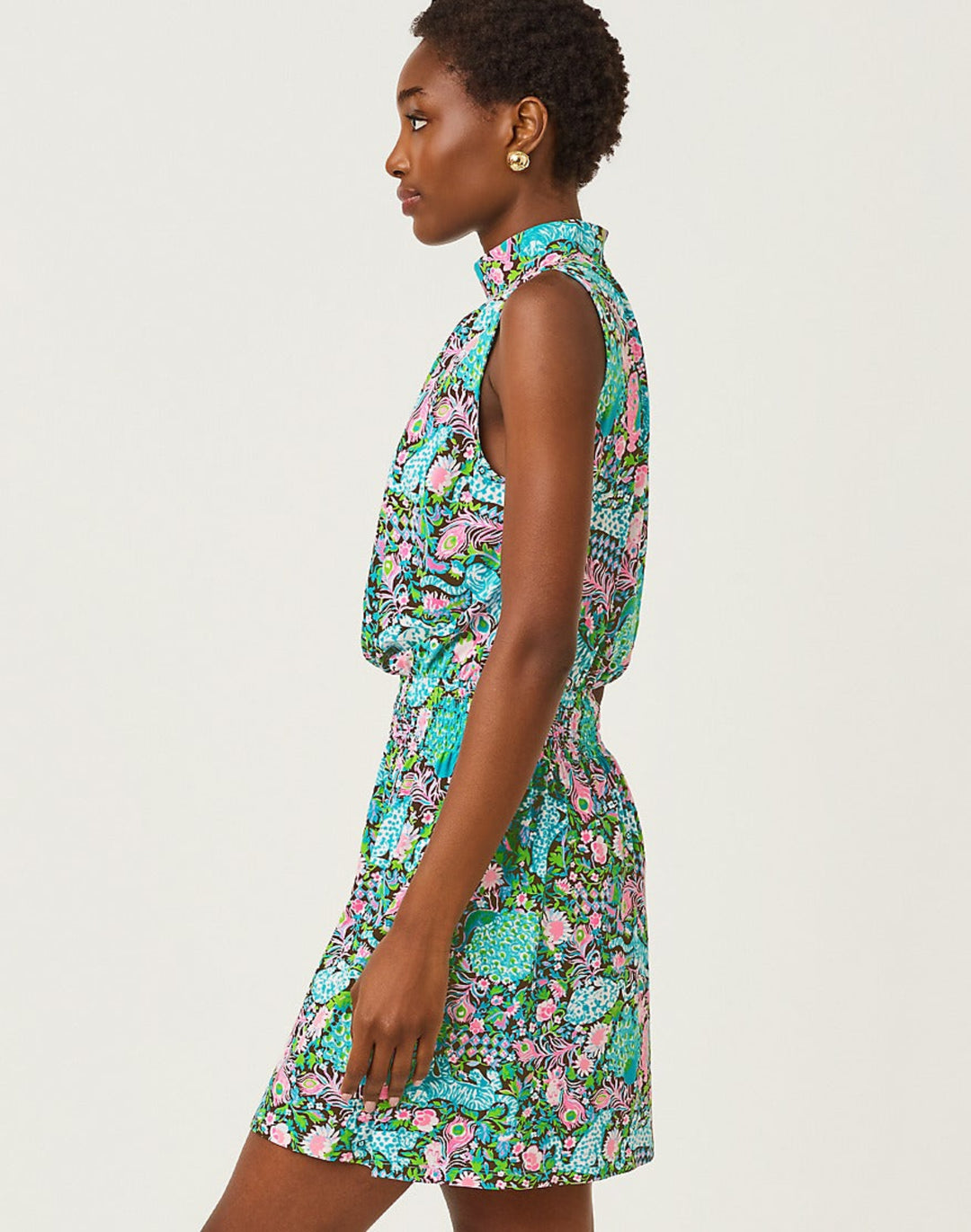 Sherah Skirted Romper - Multi Royal Zoo