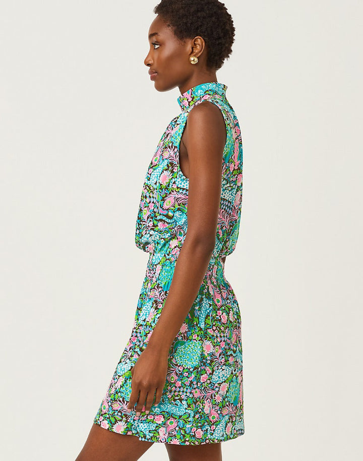 Sherah Skirted Romper - Multi Royal Zoo
