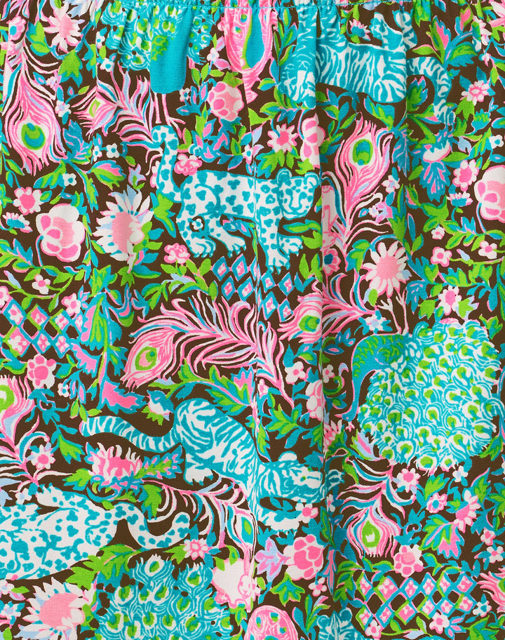 Sherah Skirted Romper - Multi Royal Zoo