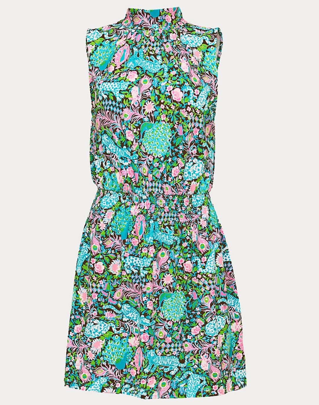 Sherah Skirted Romper - Multi Royal Zoo