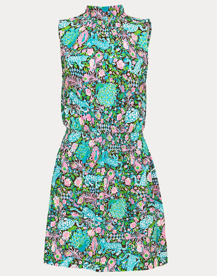 Sherah Skirted Romper - Multi Royal Zoo