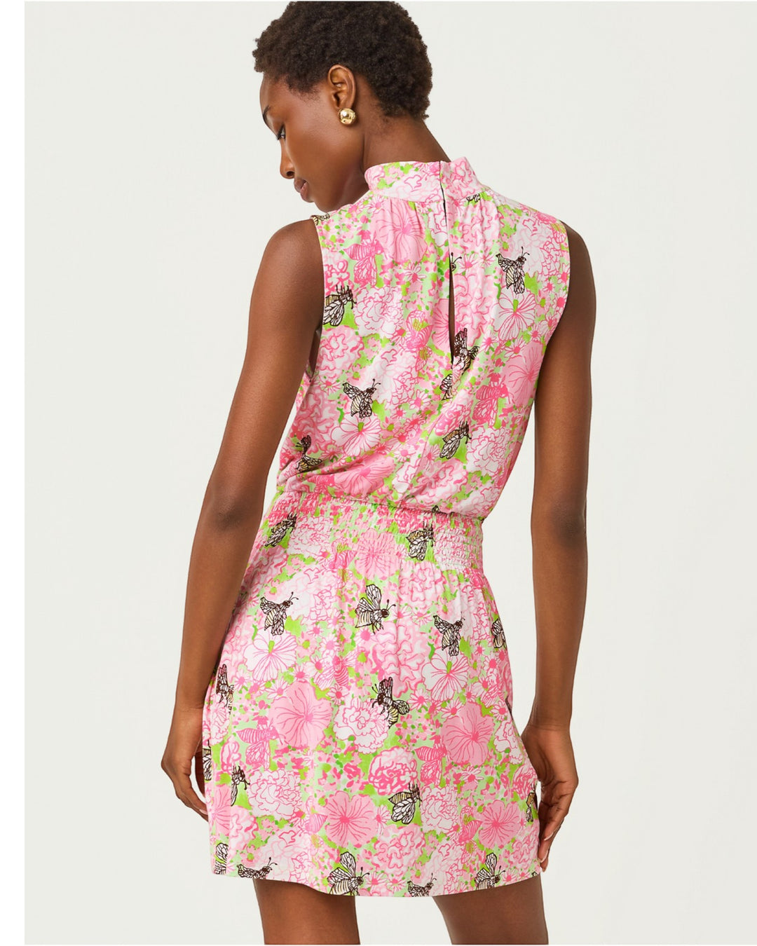Sherah Skirted Romper - Pistachio Macaron Bees
