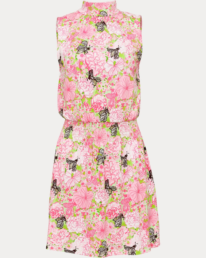 Sherah Skirted Romper - Pistachio Macaron Bees