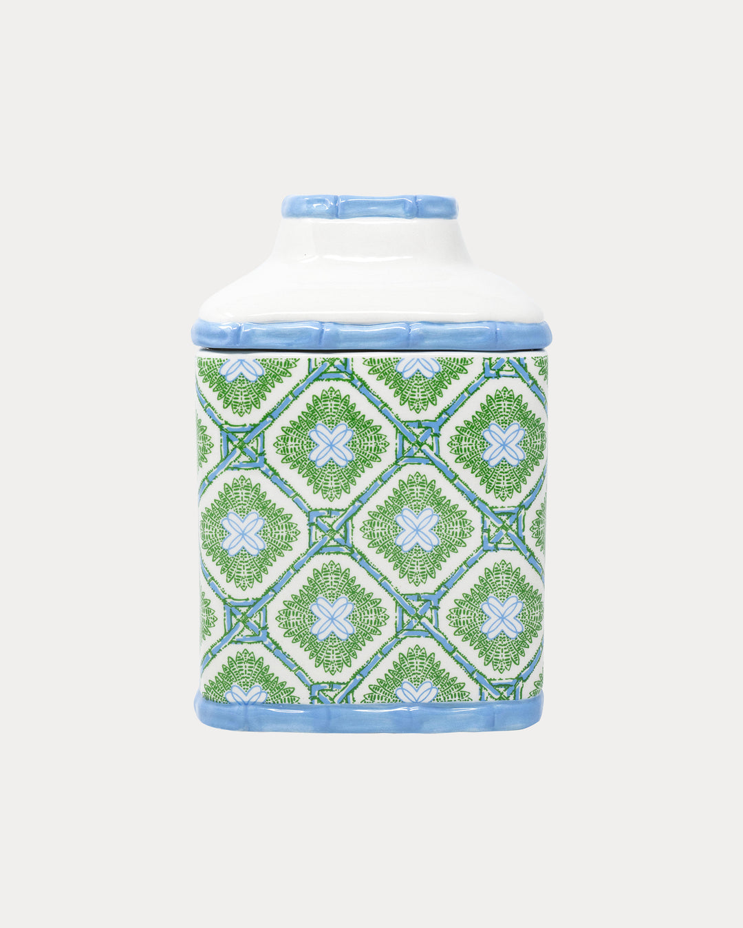 Tissue Holder - Bamboo Logo Trellis