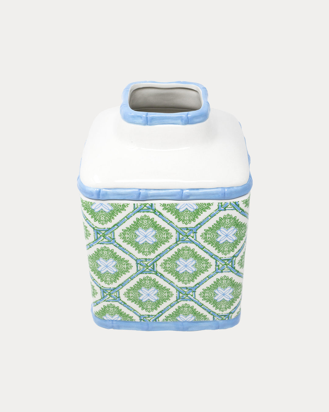 Tissue Holder - Bamboo Logo Trellis
