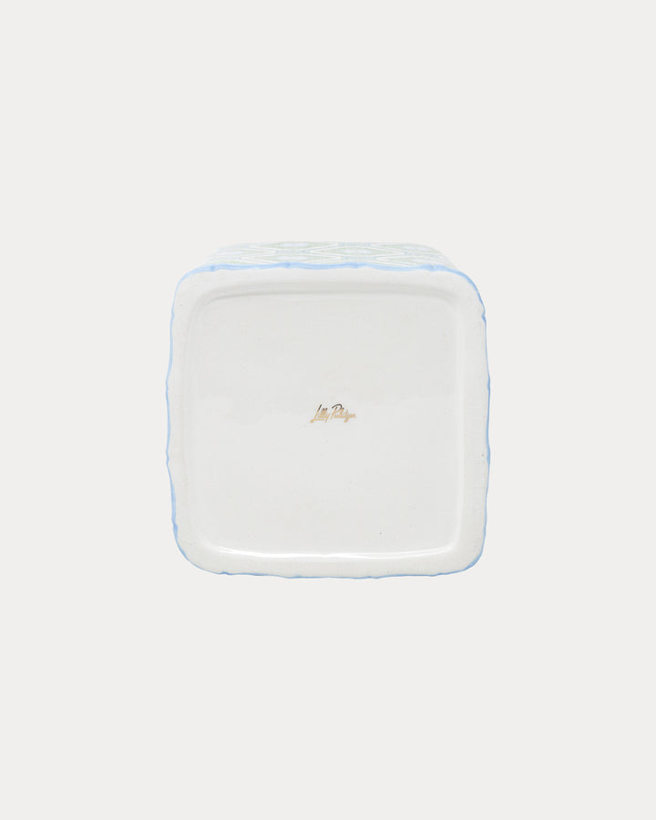 Tissue Holder - Bamboo Logo Trellis