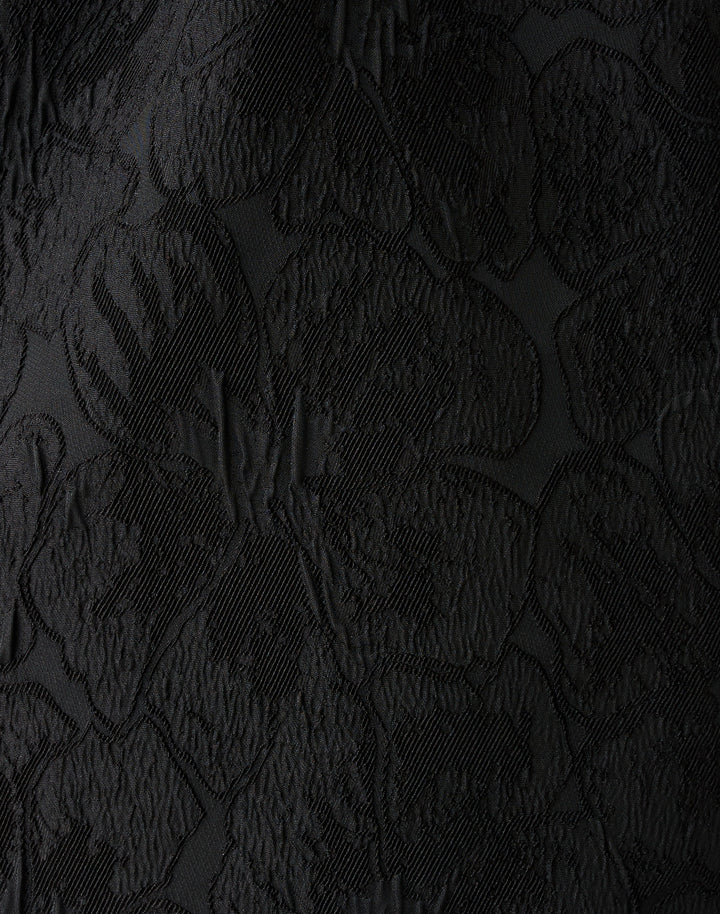 Candee Jacquard Skirt - Noir Exploded Flower