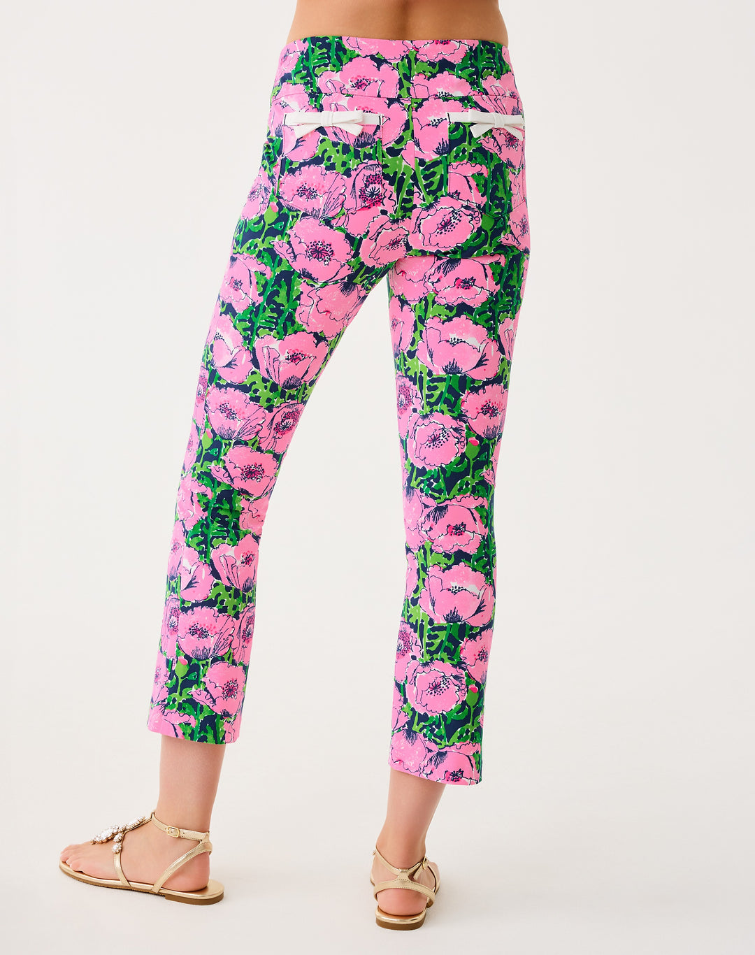 UPF 50+ Luxletic 28" Corso Kick Flare Pant - Low Tide Navy Florrie Golf