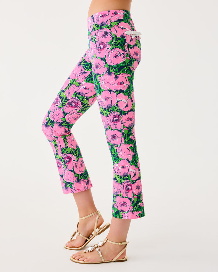 UPF 50+ Luxletic 28" Corso Kick Flare Pant - Low Tide Navy Florrie Golf