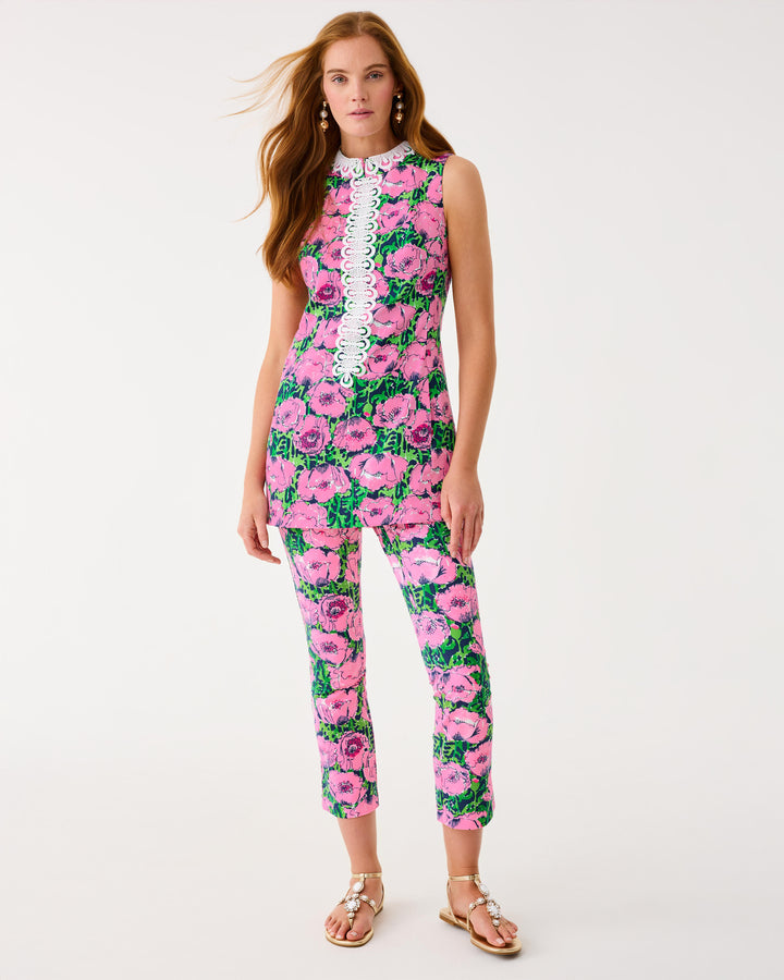 UPF 50+ Luxletic 28" Corso Kick Flare Pant - Low Tide Navy Florrie Golf