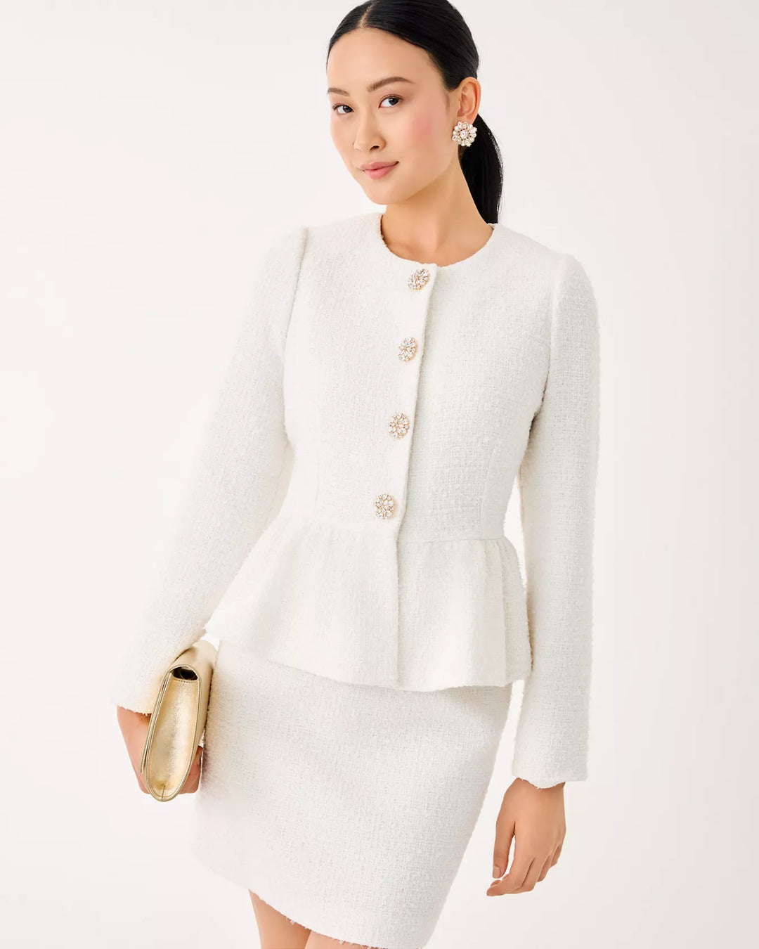 Araya Boucle Peplum Jacket
