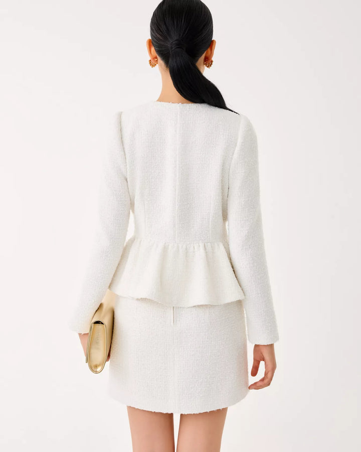 Araya Boucle Peplum Jacket