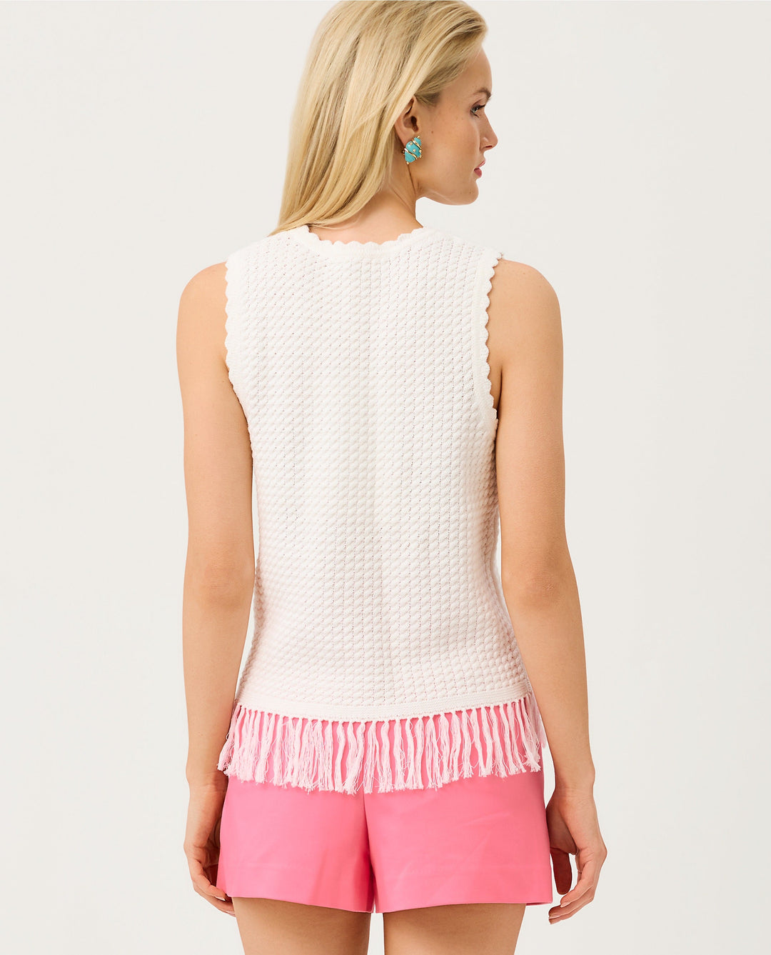 Roe Sweater Shell Tank - Resort White Starfish