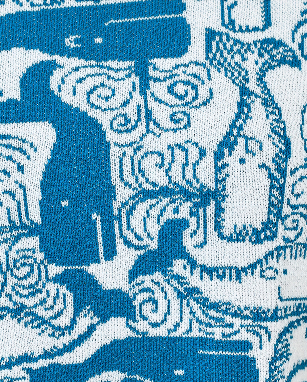 Kendra Sweater - Nassau Blue Thar She Blows Jacquard