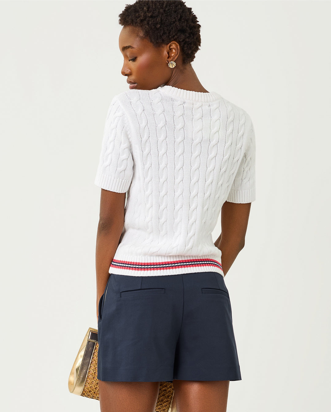 Miko Sweater - Resort White Lobster Embroidery