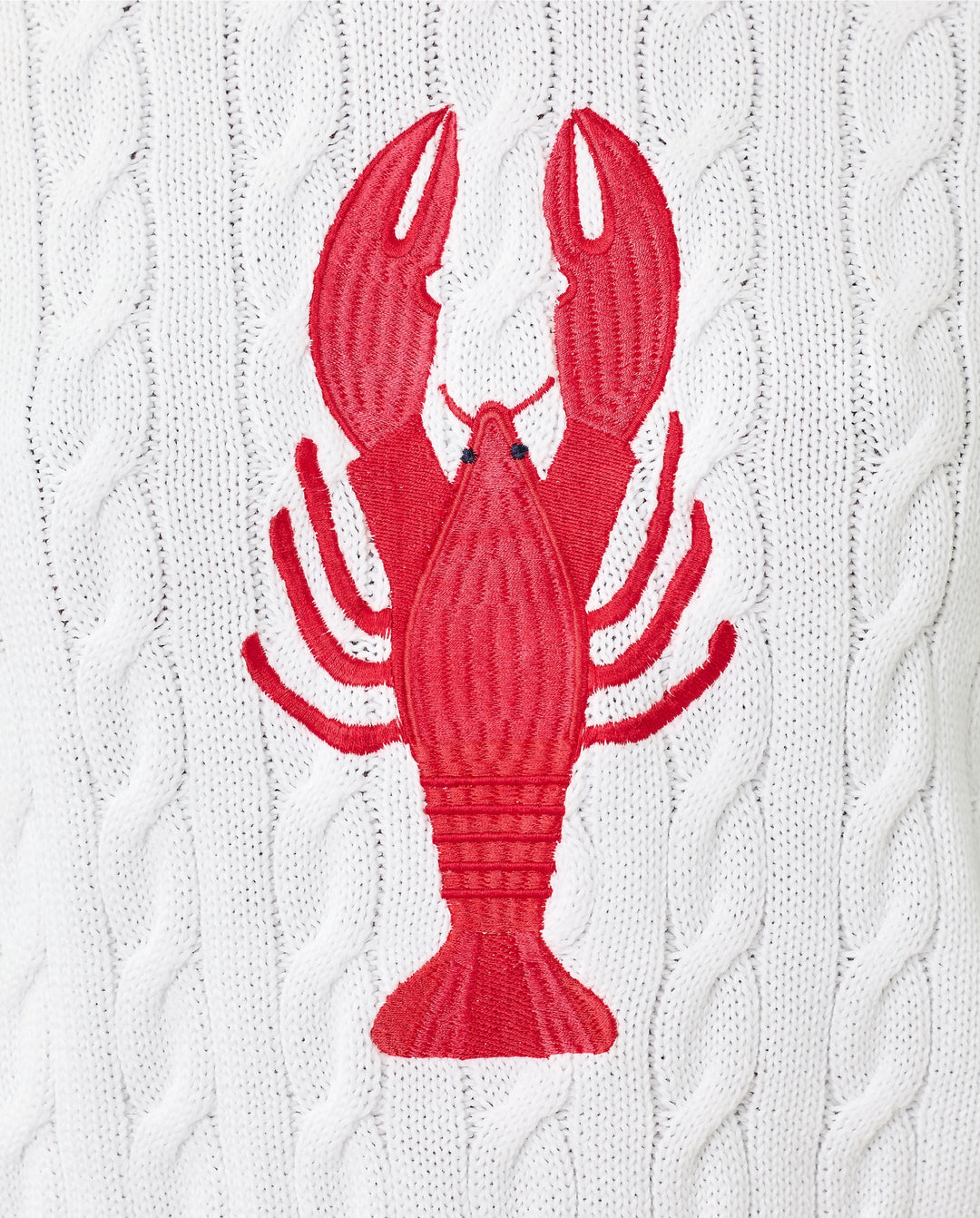 Miko Sweater - Resort White Lobster Embroidery