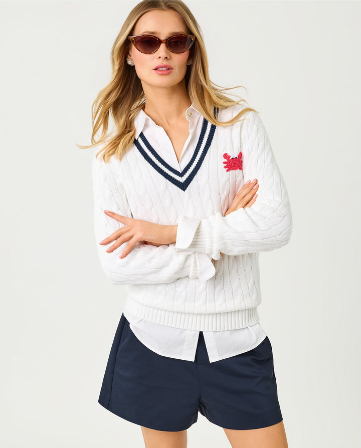 Brockton Sweater - Resort White Crab Crochet