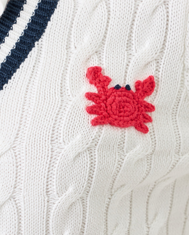 Brockton Sweater - Resort White Crab Crochet