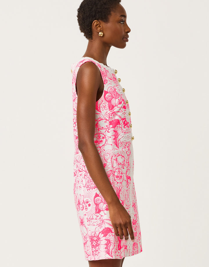 Wister Stretch Shift Dress - Cherry Blossom Fleur De Lilly
