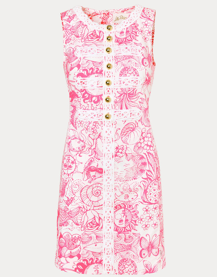 Wister Stretch Shift Dress - Cherry Blossom Fleur De Lilly
