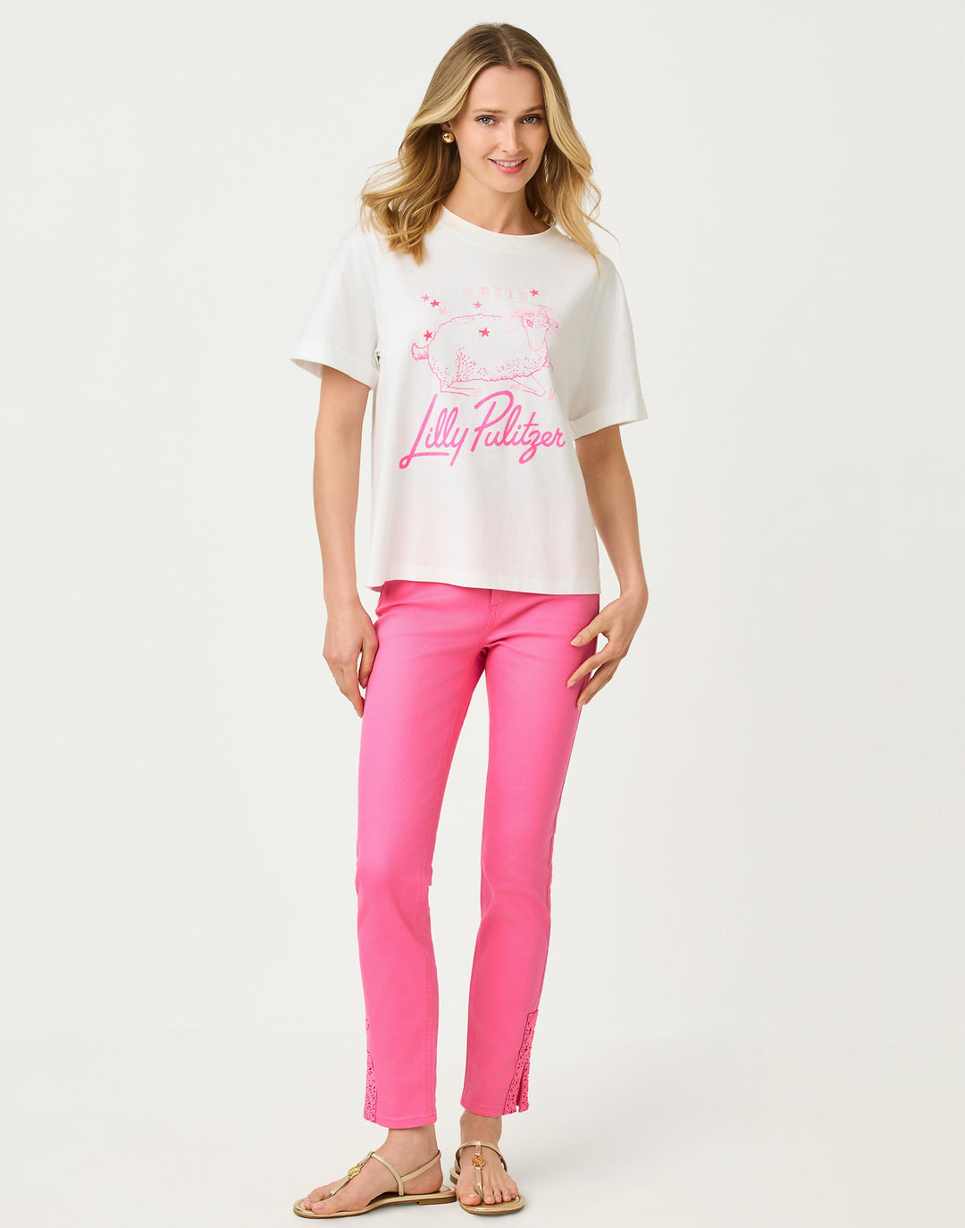 Stella Knit Top - Multi Aries Graphic