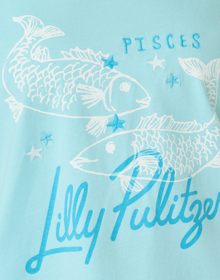 Stella Knit Top - Multi Pisces Graphic