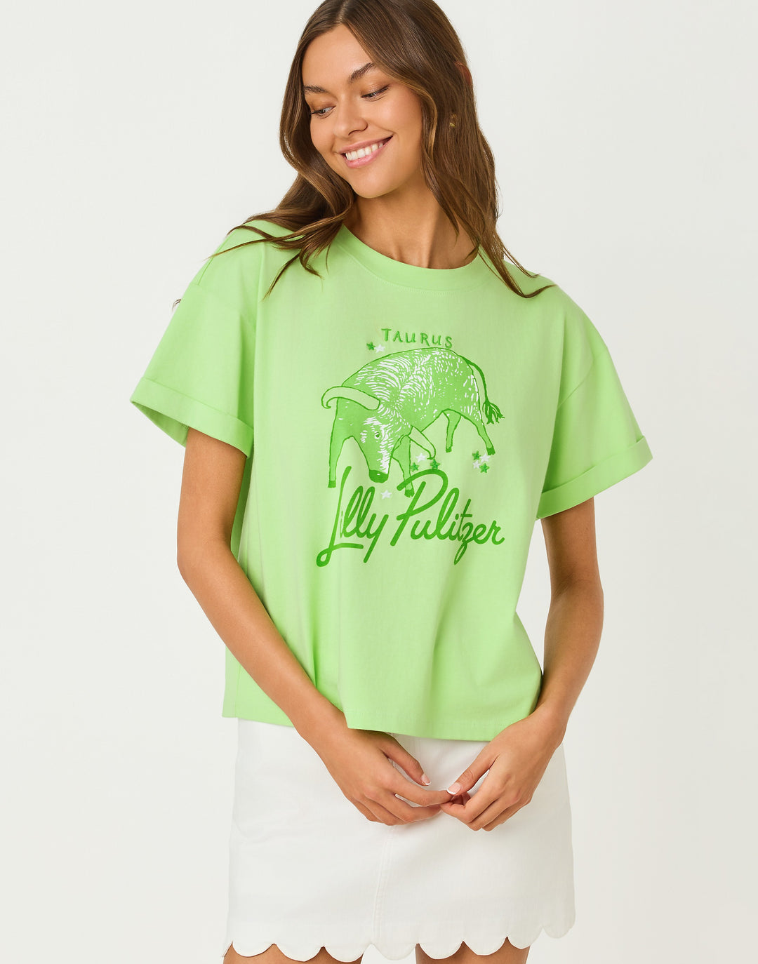 Stella Knit Top - Multi Taurus Graphic