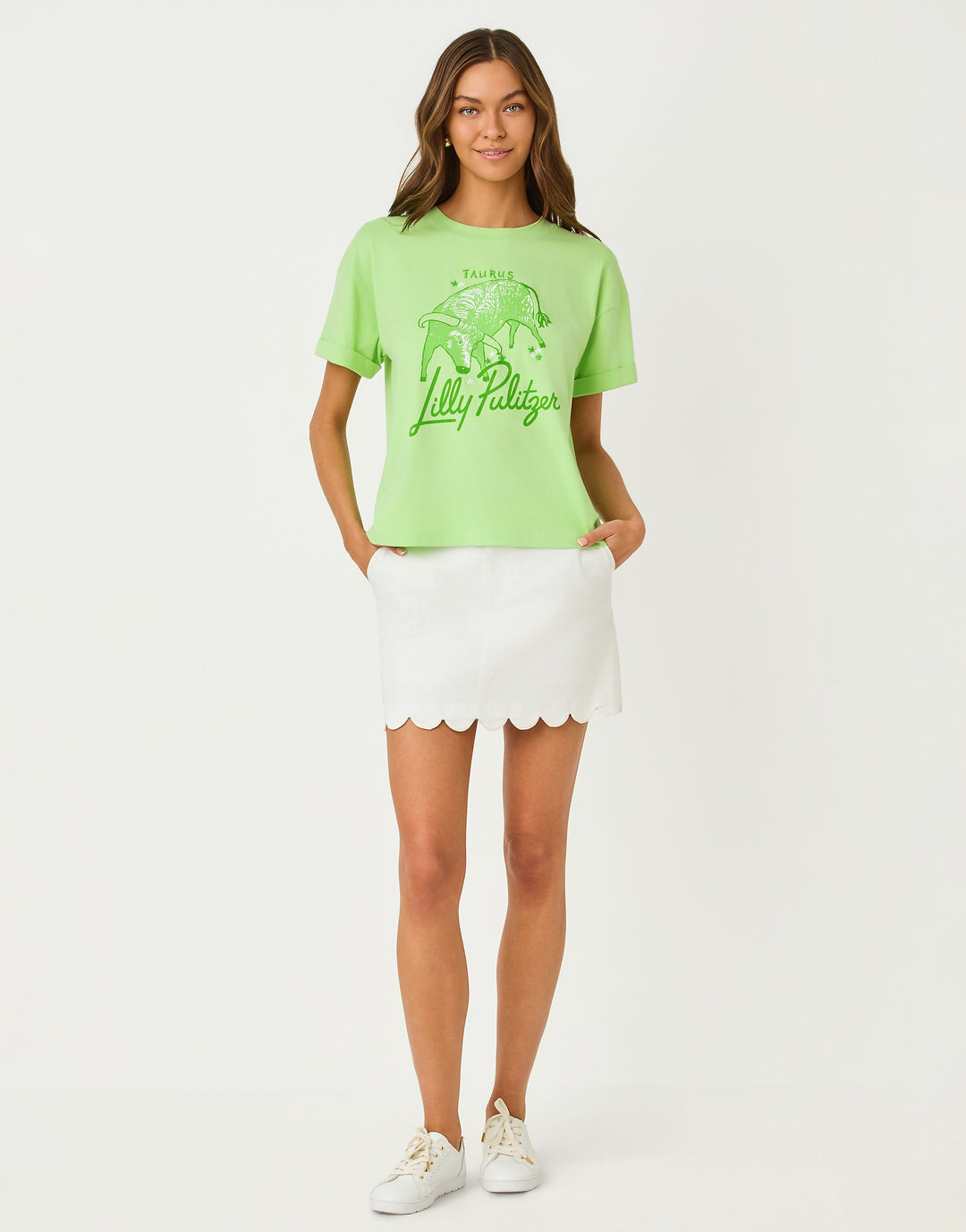 Stella Knit Top - Multi Taurus Graphic