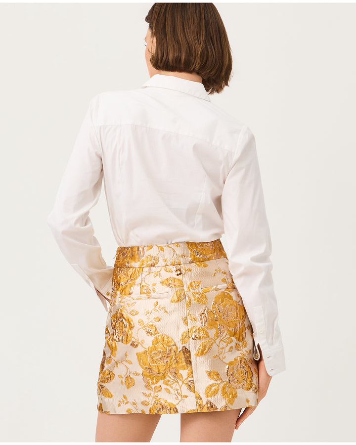 The Fitted Lilly Tuxedo Shirt - Resort White
