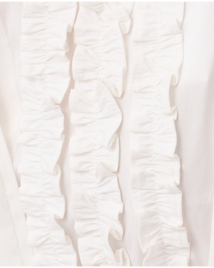 The Fitted Lilly Tuxedo Shirt - Resort White