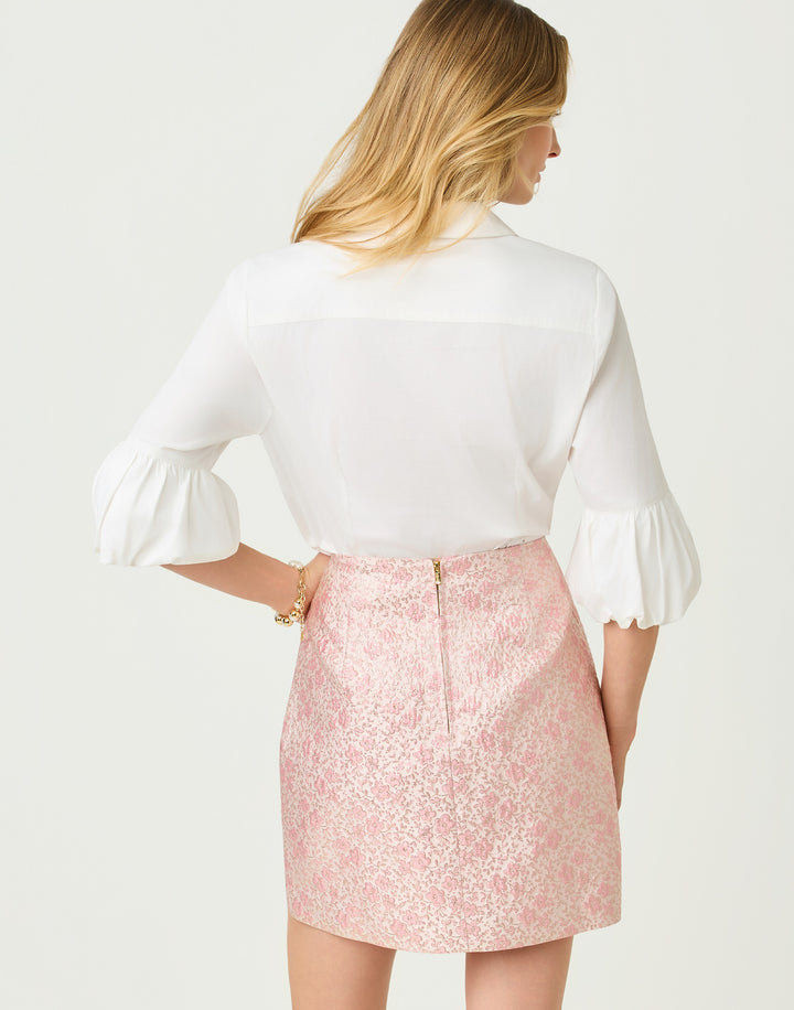 The Bubble Sleeve Lilly Shirt - Resort White