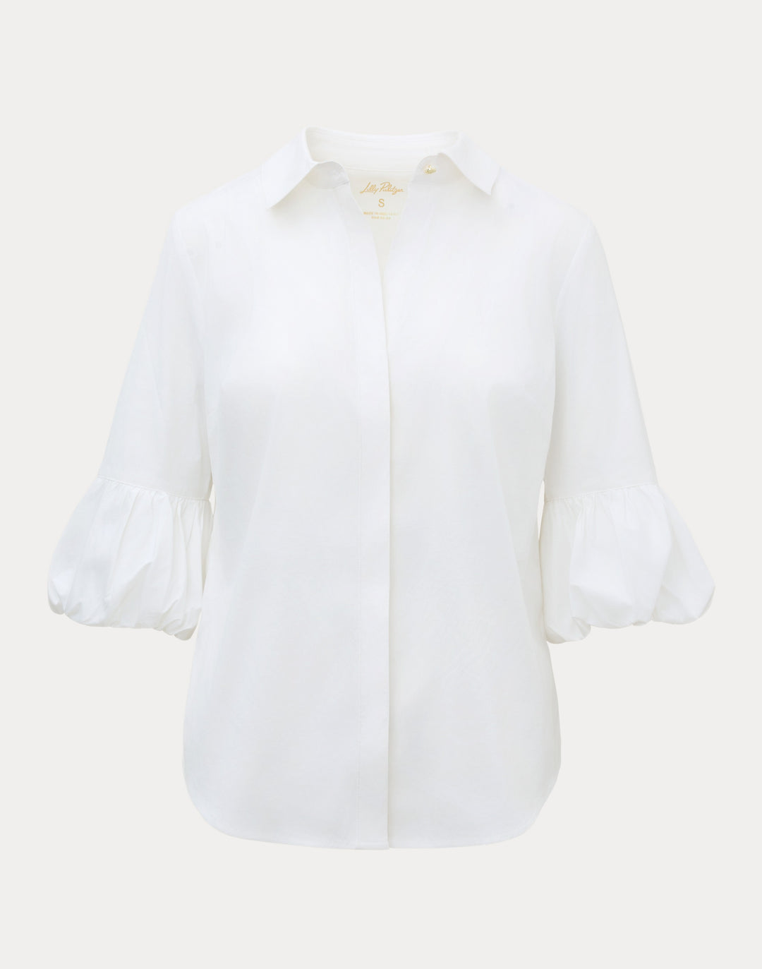 The Bubble Sleeve Lilly Shirt - Resort White