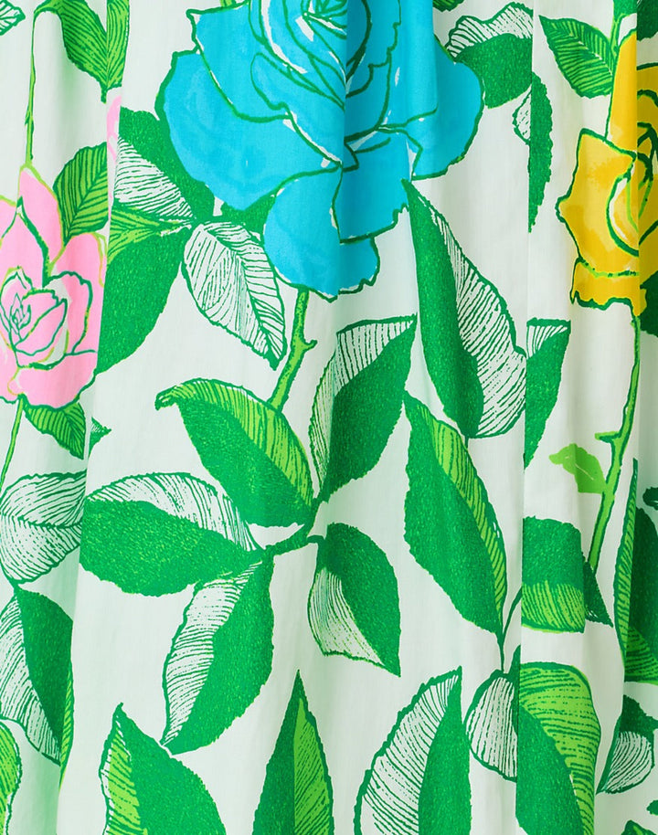 Izela Midi Skirt - Multi Rose Bud