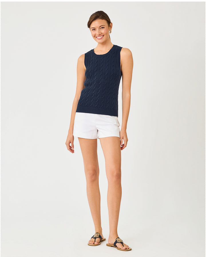 Brockton Crew Neck Sweater Tank - Low Tide Navy