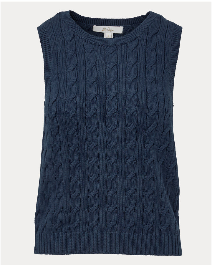 Brockton Crew Neck Sweater Tank - Low Tide Navy