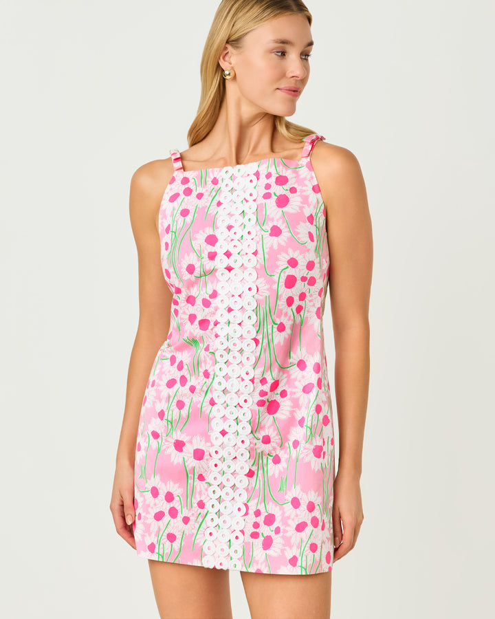 Delores Sleeveless Romper - Conch Shell Pink Sunny Daisies