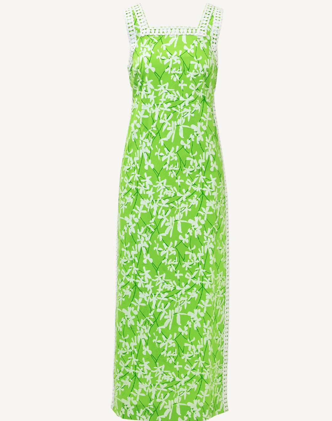 Tina Maxi Romper - Crocodile Green Liza Overprint
