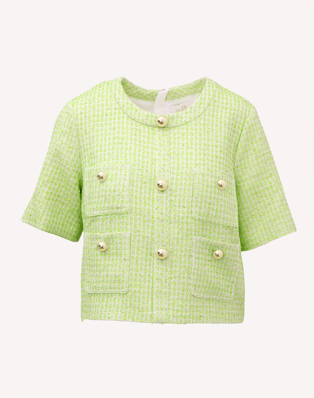 Irving Top - Crocodile Green Fantasy Boucle