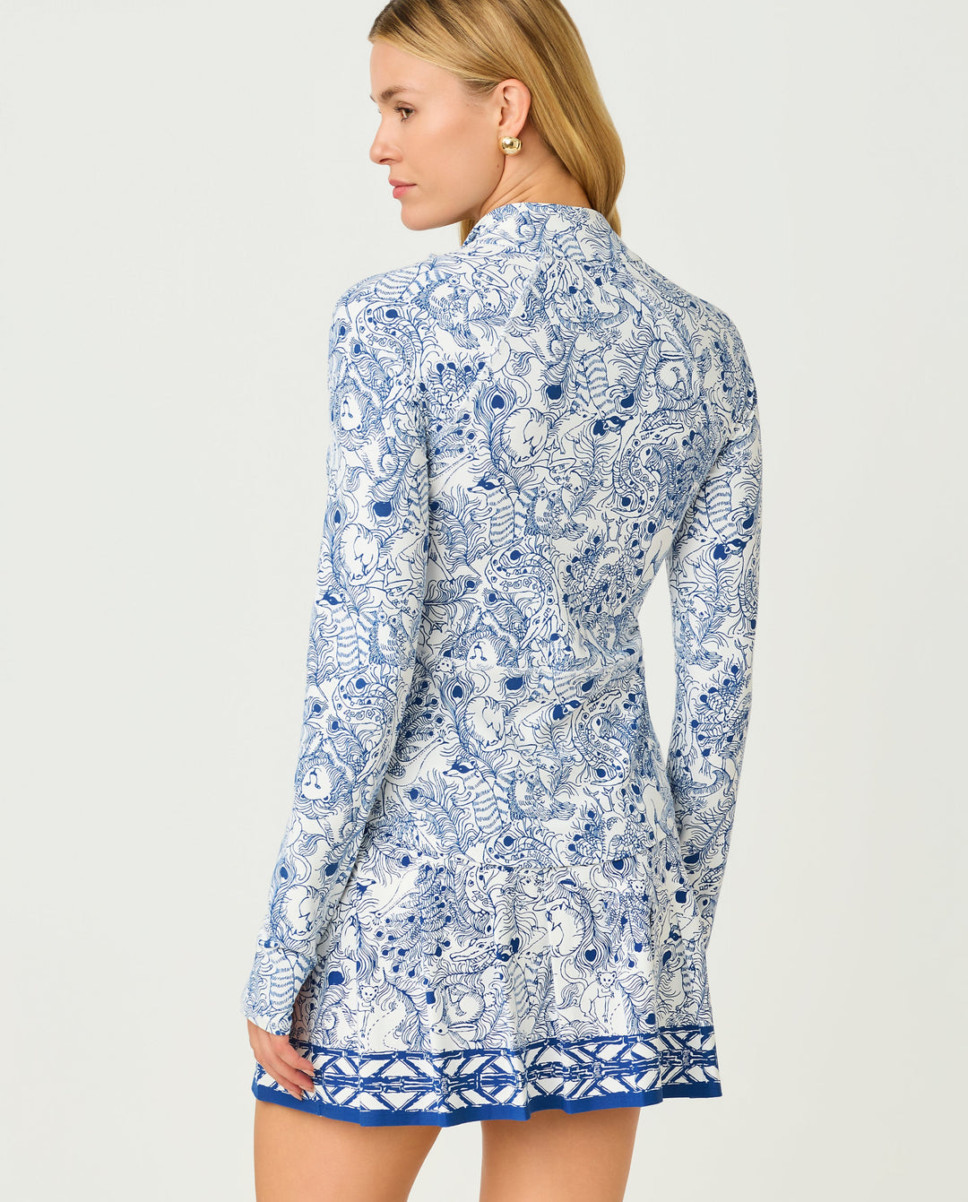 Barbados Zip-up Jacket - Starlight Navy Crossgrain