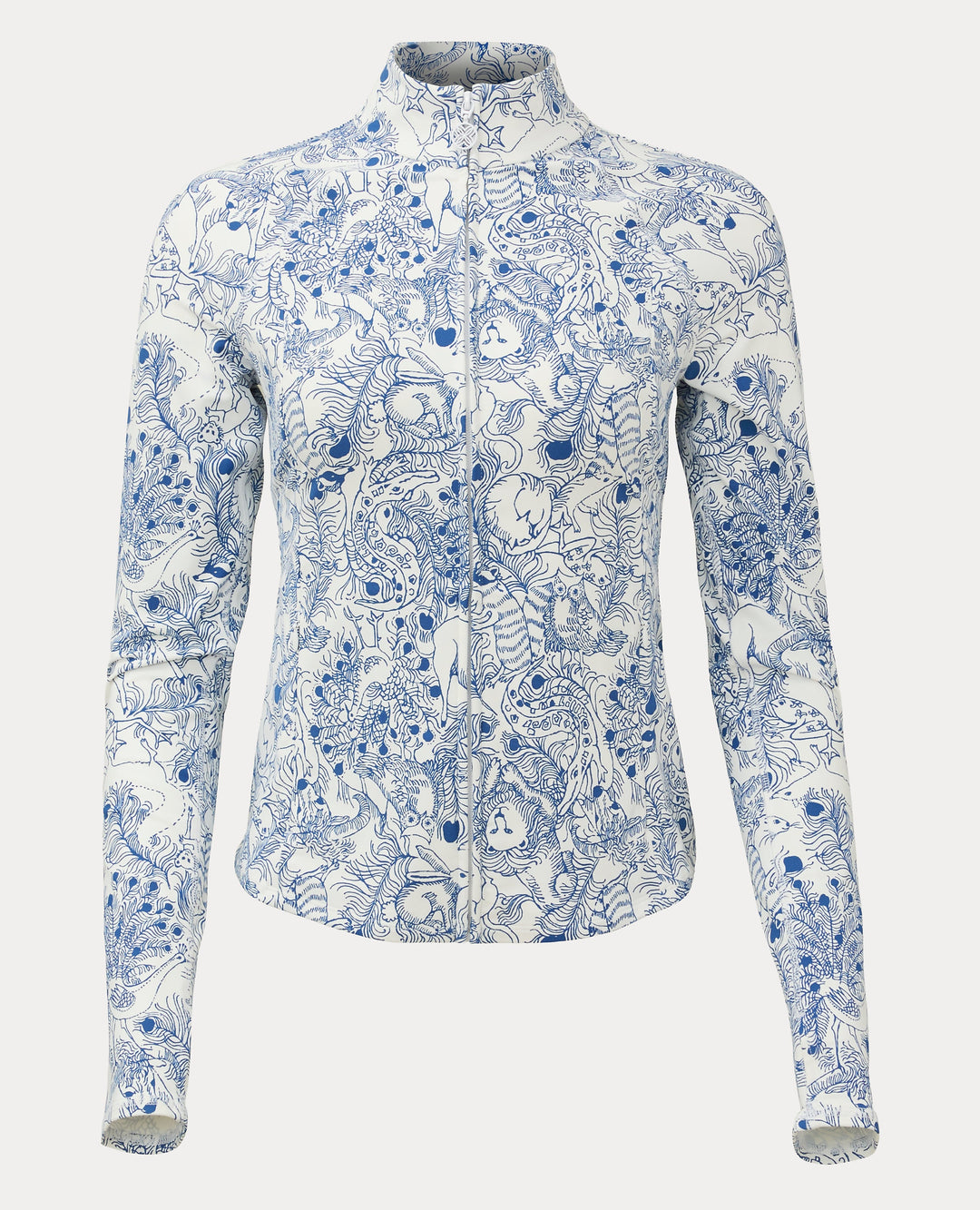 Barbados Zip-up Jacket - Starlight Navy Crossgrain