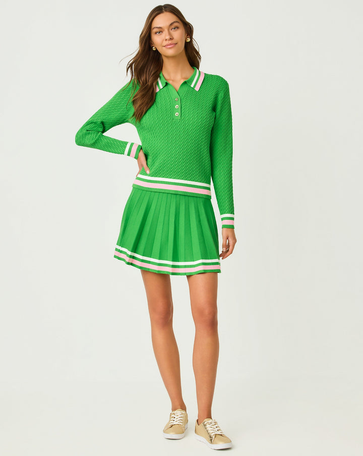 Suzette Sweater Skort - Putting Green X Tipping
