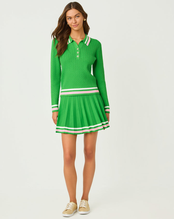 Suzette Sweater Skort - Putting Green X Tipping