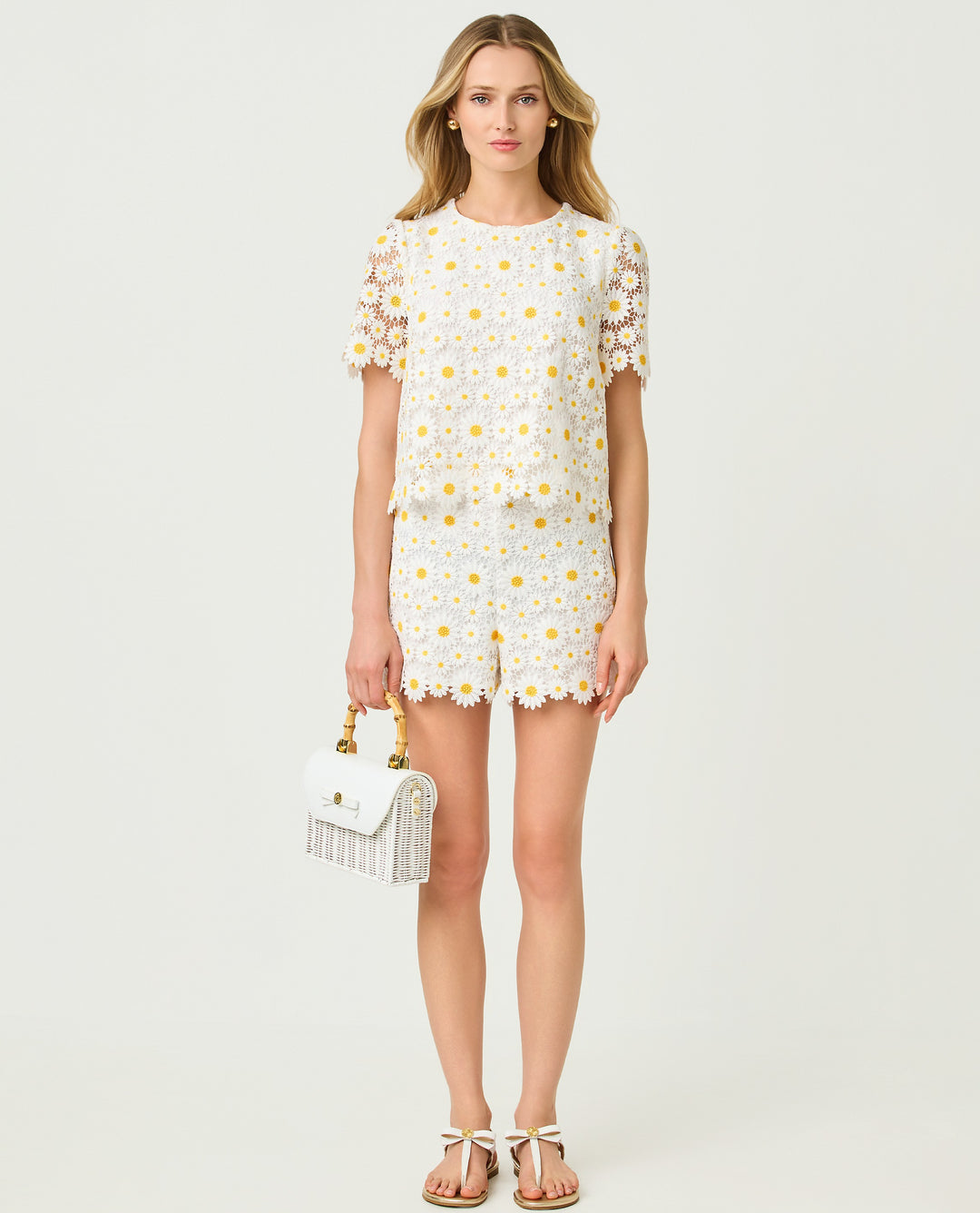 Devra Lace Short - Resort White Fresh