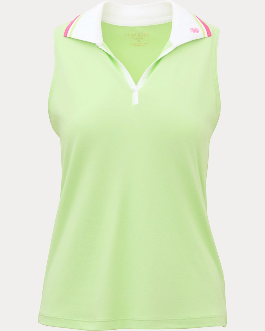 Frida Upf 50+ Sleeveless Polo - Pistachio Macaron