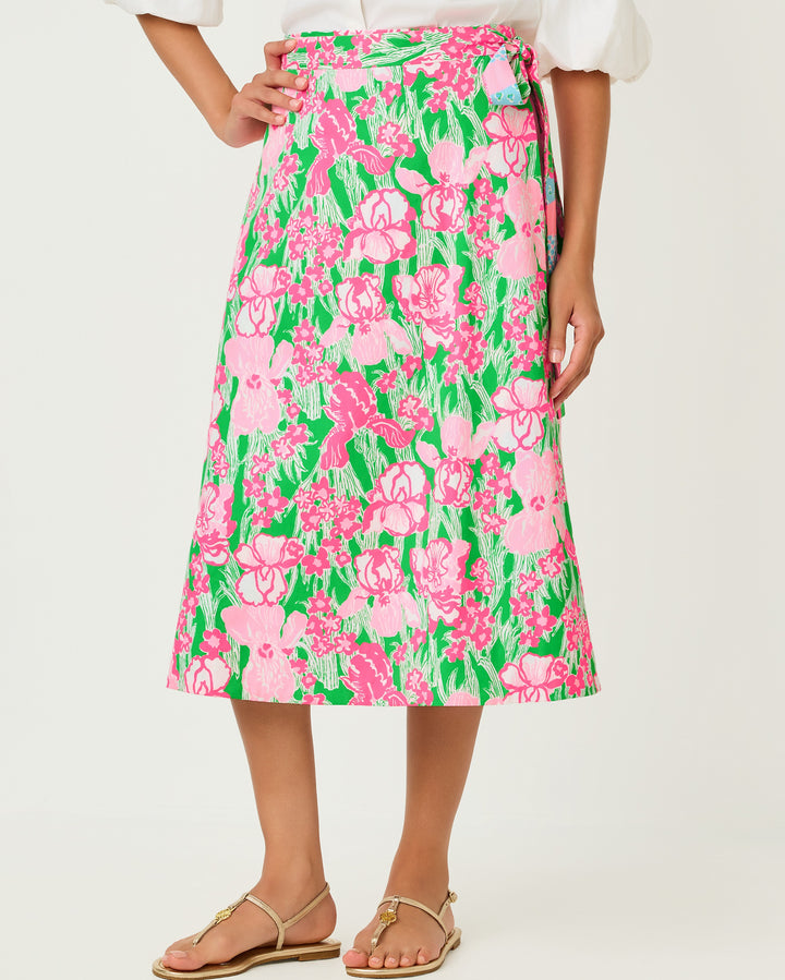 Constance Reversible Midi Skirt - Multi Crazy Quilt