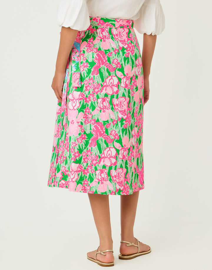 Constance Reversible Midi Skirt - Multi Crazy Quilt