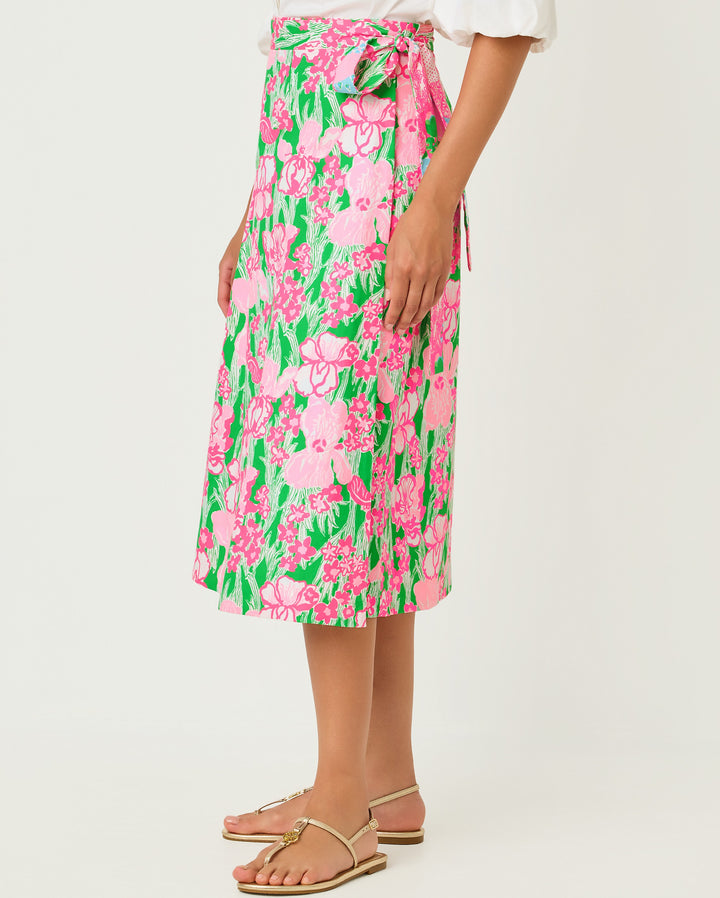 Constance Reversible Midi Skirt - Multi Crazy Quilt