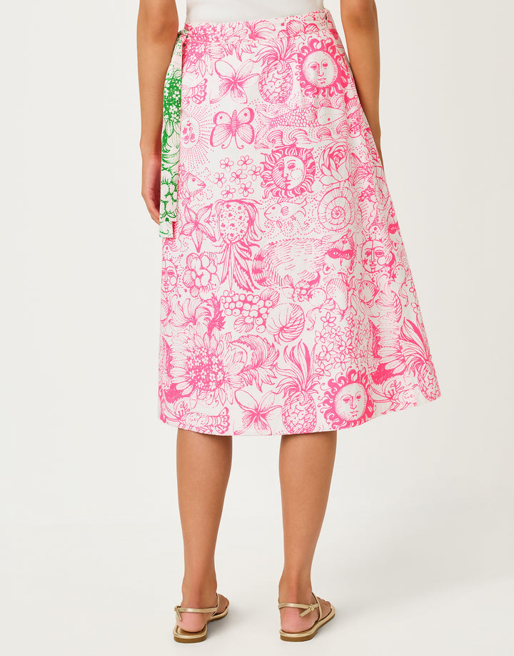 Constance Reversible Midi - Putting Green Fleur