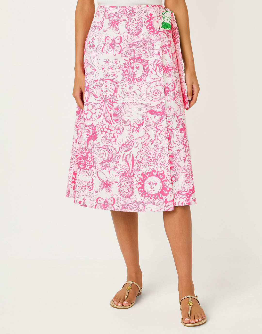 Constance Reversible Midi - Putting Green Fleur